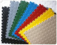 PVC floor tiles